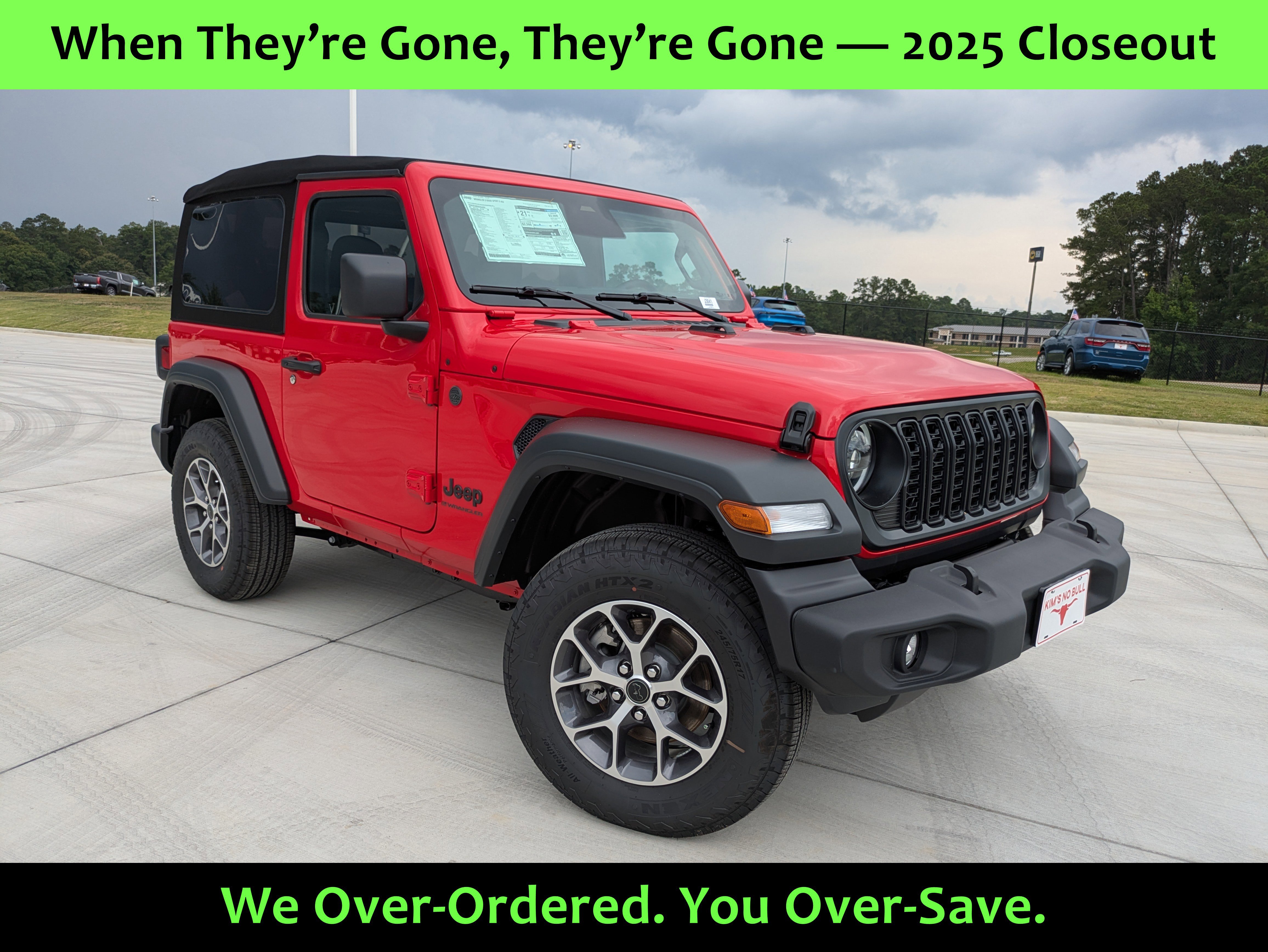 New 2025 Jeep Wrangler Sport S image 1