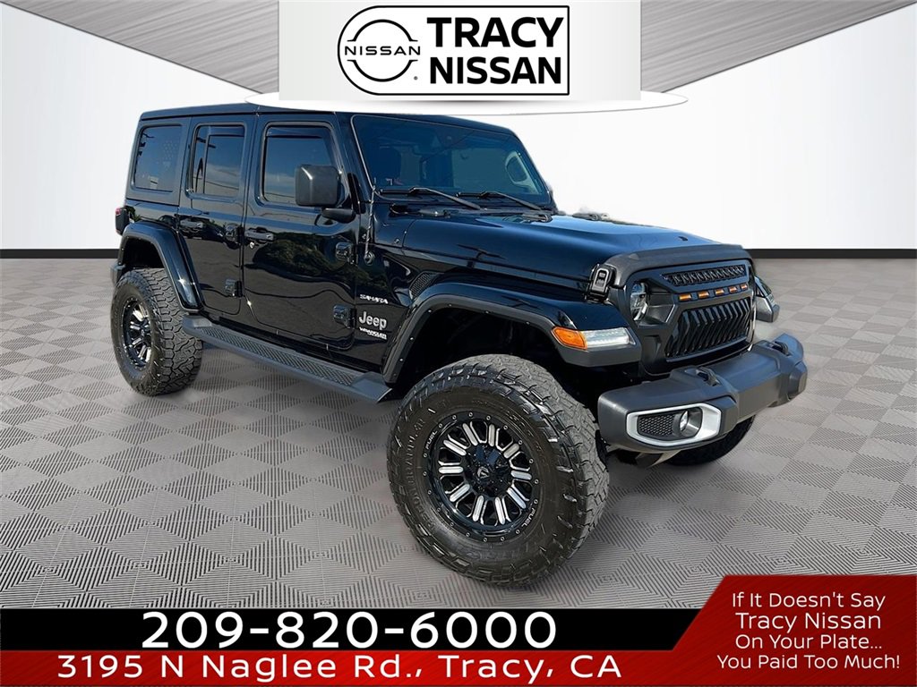 Used 2022 Jeep Wrangler Unlimited Sahara w/ LED Lighting Group image 1