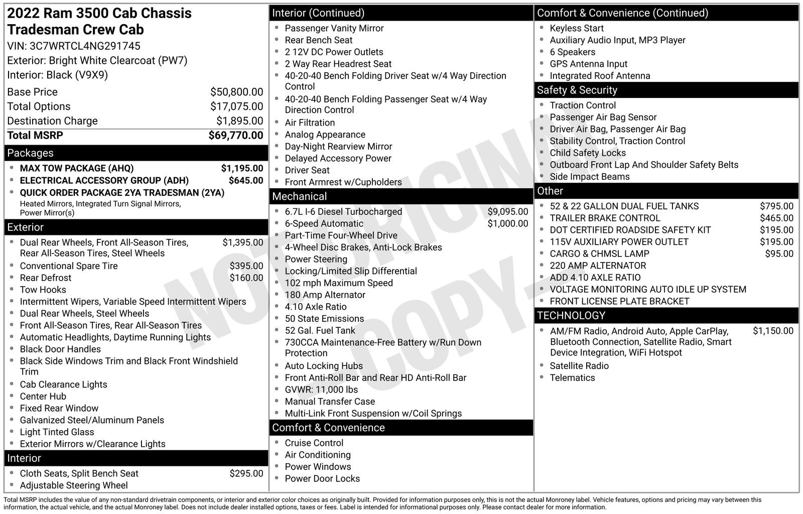 Used 2022 RAM 3500 Tradesman w/ Max Tow Package image 26