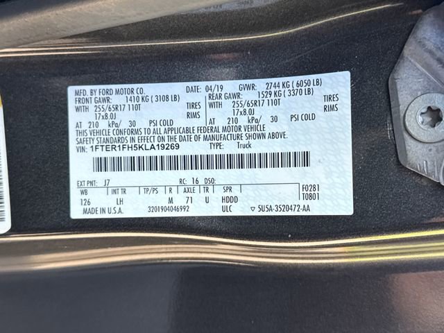 Used 2019 Ford Ranger XLT w/ Equipment Group 302A Luxury image 20