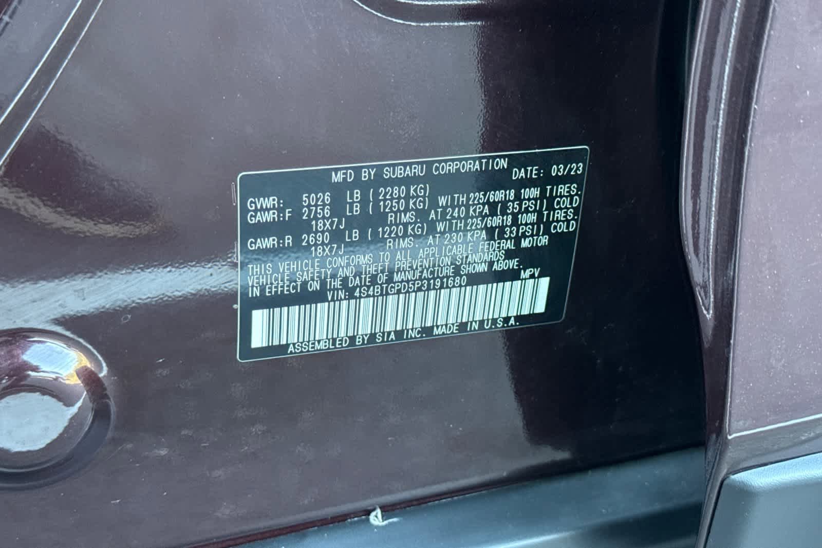Used 2023 Subaru Outback Touring XT AWD/4WD image 34