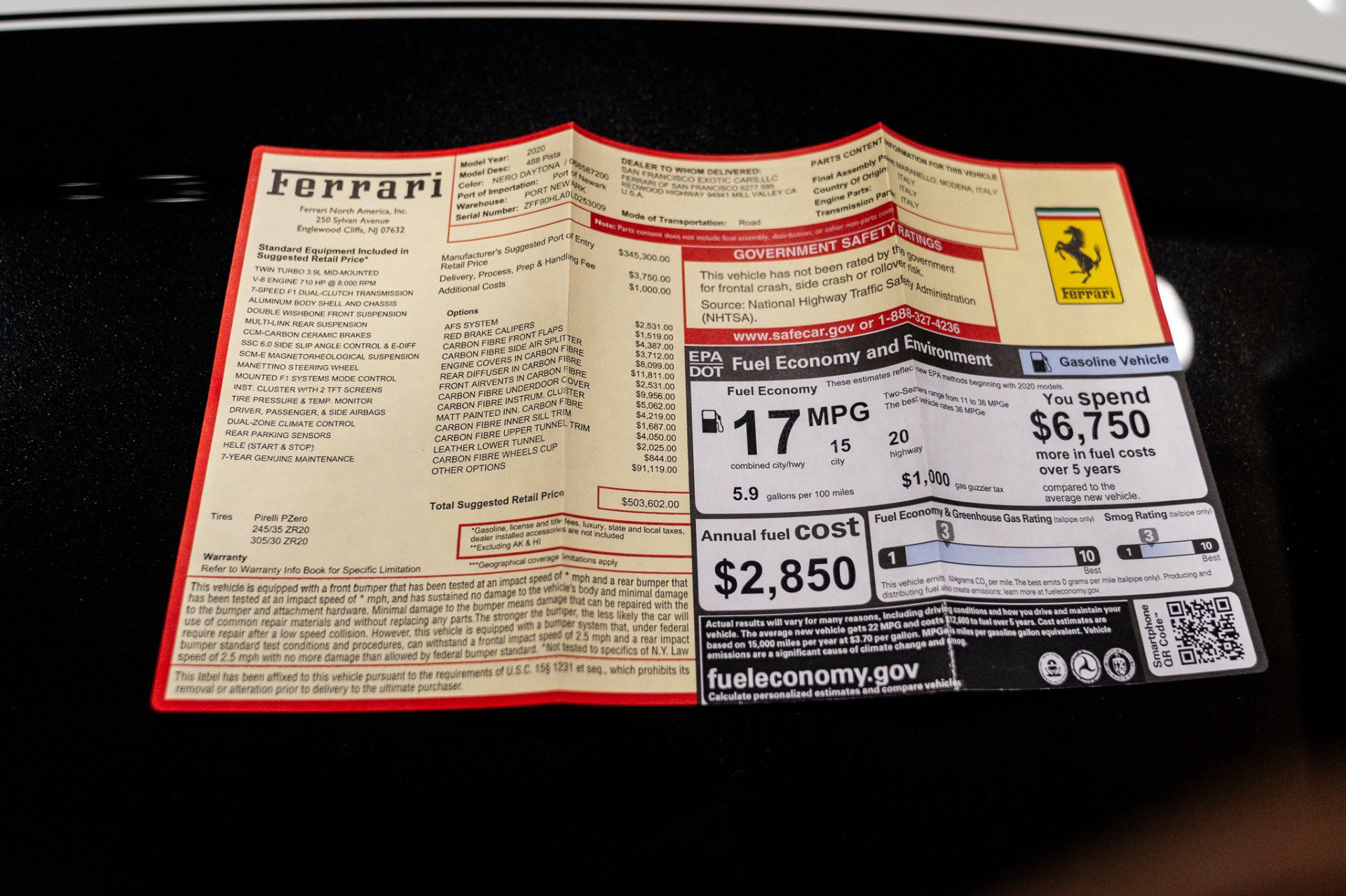 Used 2020 Ferrari 488 Pista Coupe RWD image 38