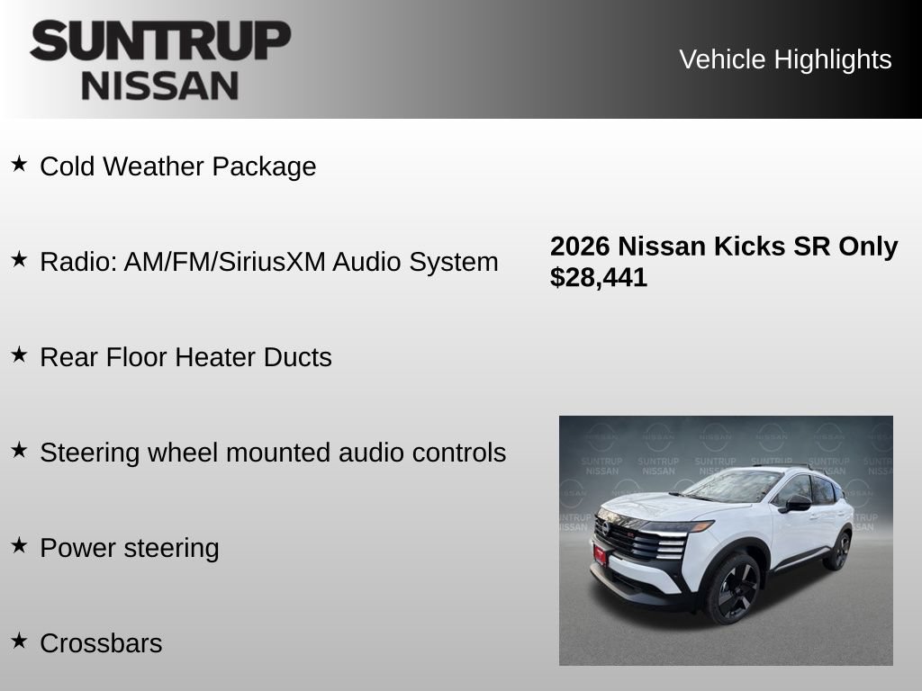 Used 2026 Nissan Kicks SR w/ Cold Weather Package AWD/4WD image 8