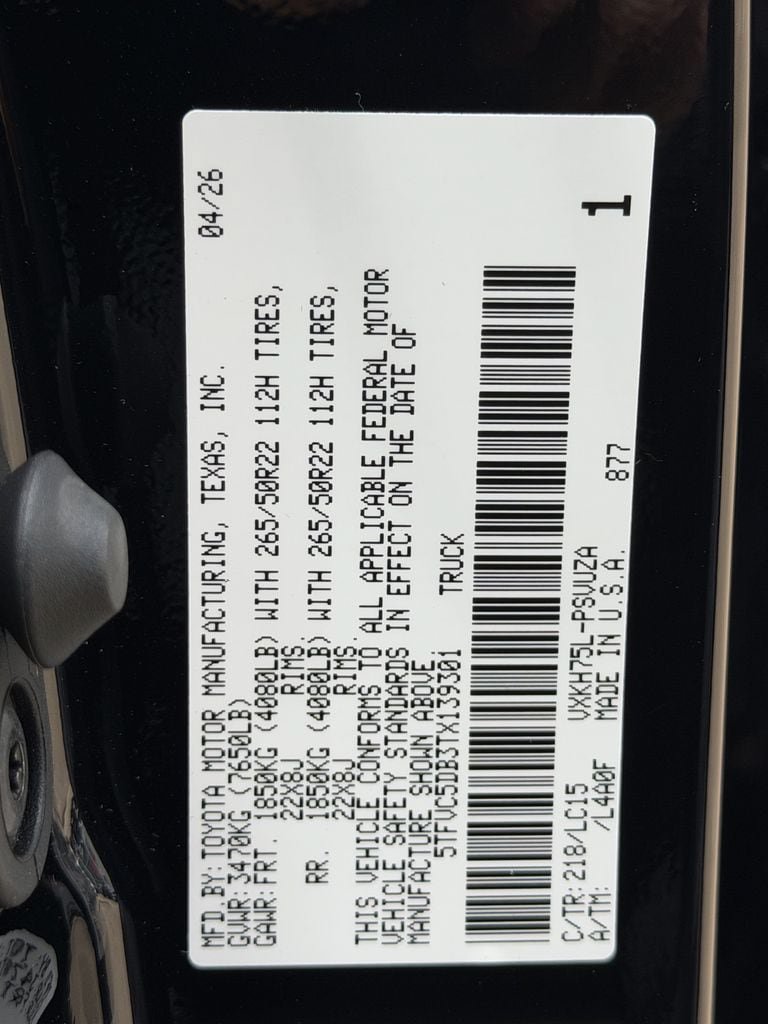New 2026 Toyota Tundra Capstone AWD/4WD image 22