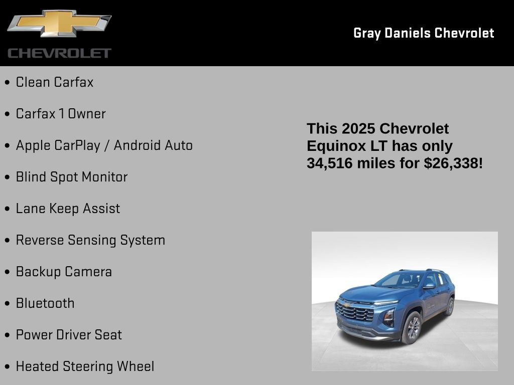 Certified 2025 Chevrolet Equinox LT w/ Convenience Package II image 7