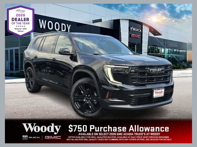 New 2026 GMC Acadia Elevation w/ Black Edition AWD/4WD image 1