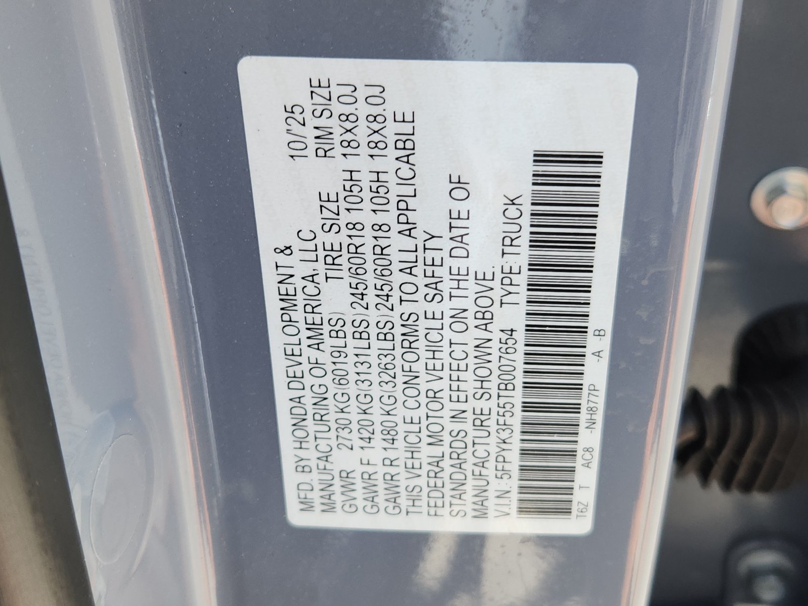 Used 2026 Honda Ridgeline RTL image 18