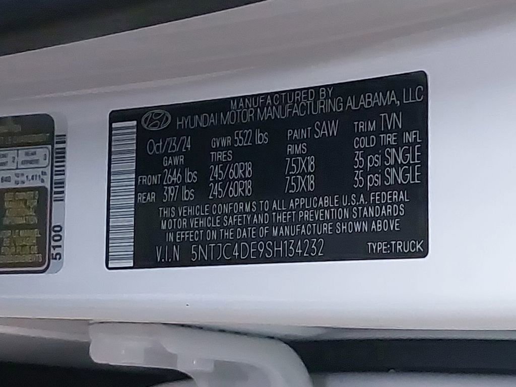 Certified 2025 Hyundai Santa Cruz SEL image 36
