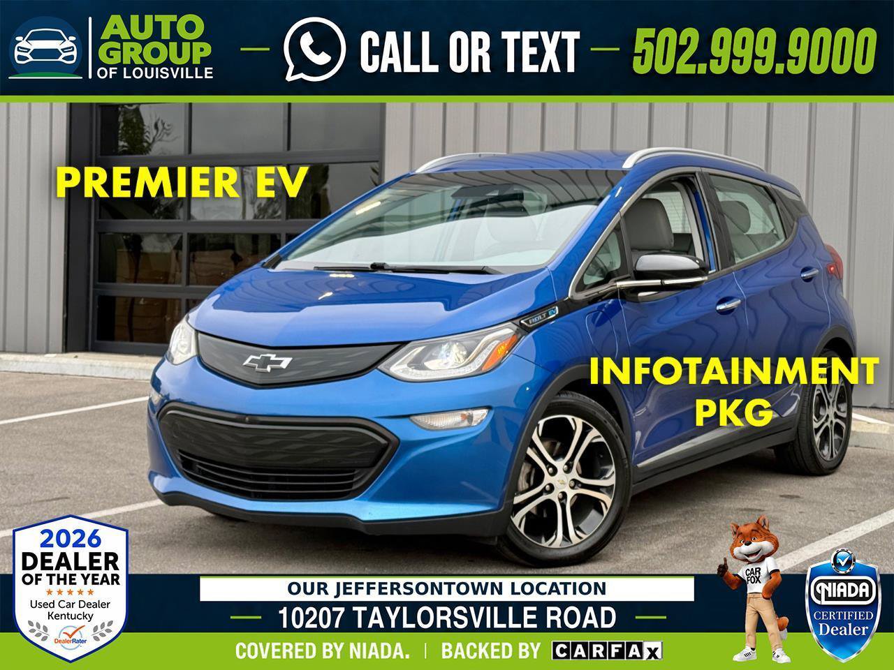 Used 2019 Chevrolet Bolt Premier w/ Infotainment Package