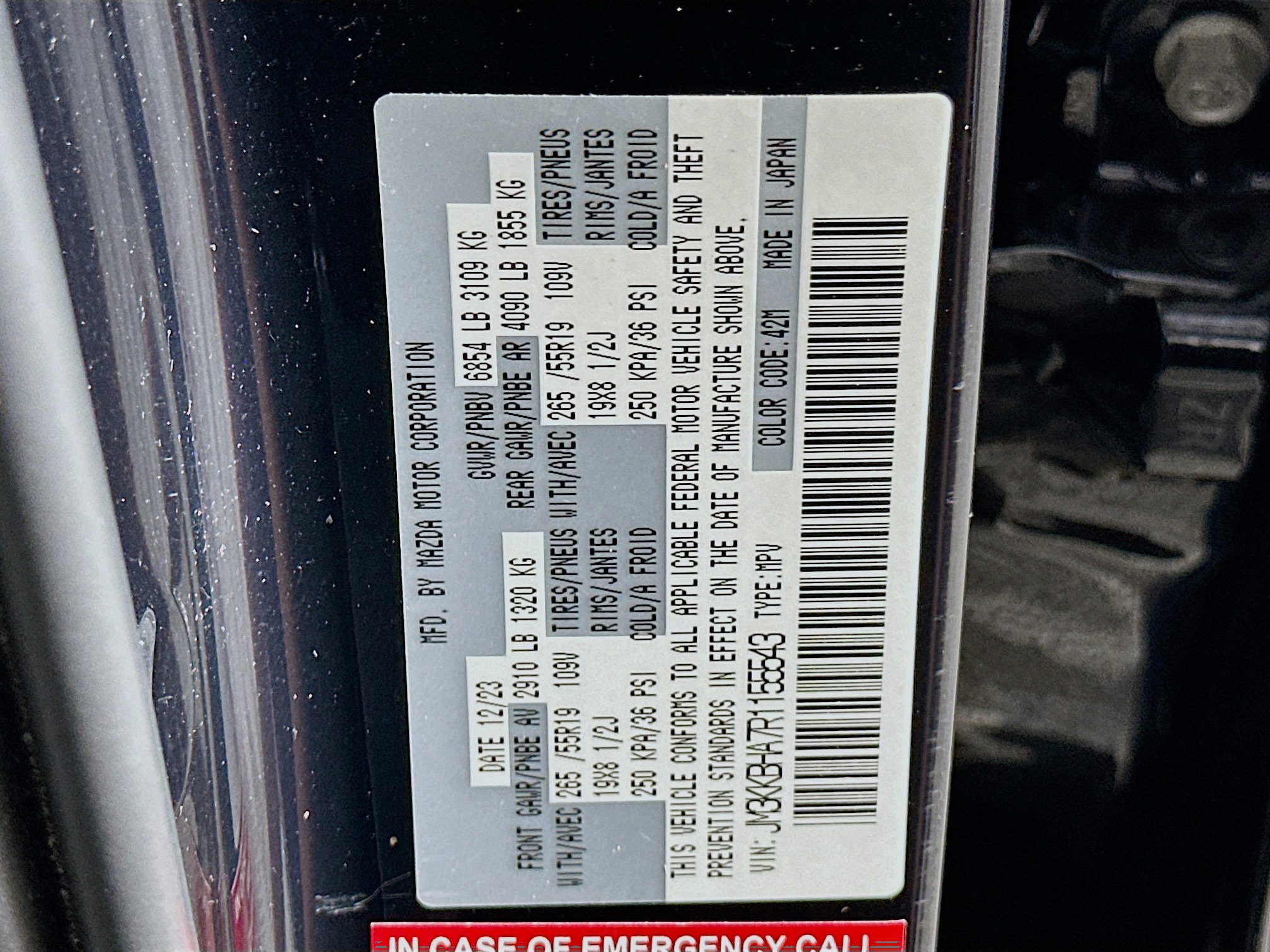 Used 2024 MAZDA CX-90 Plug-In Hybrid w/ Preferred image 12