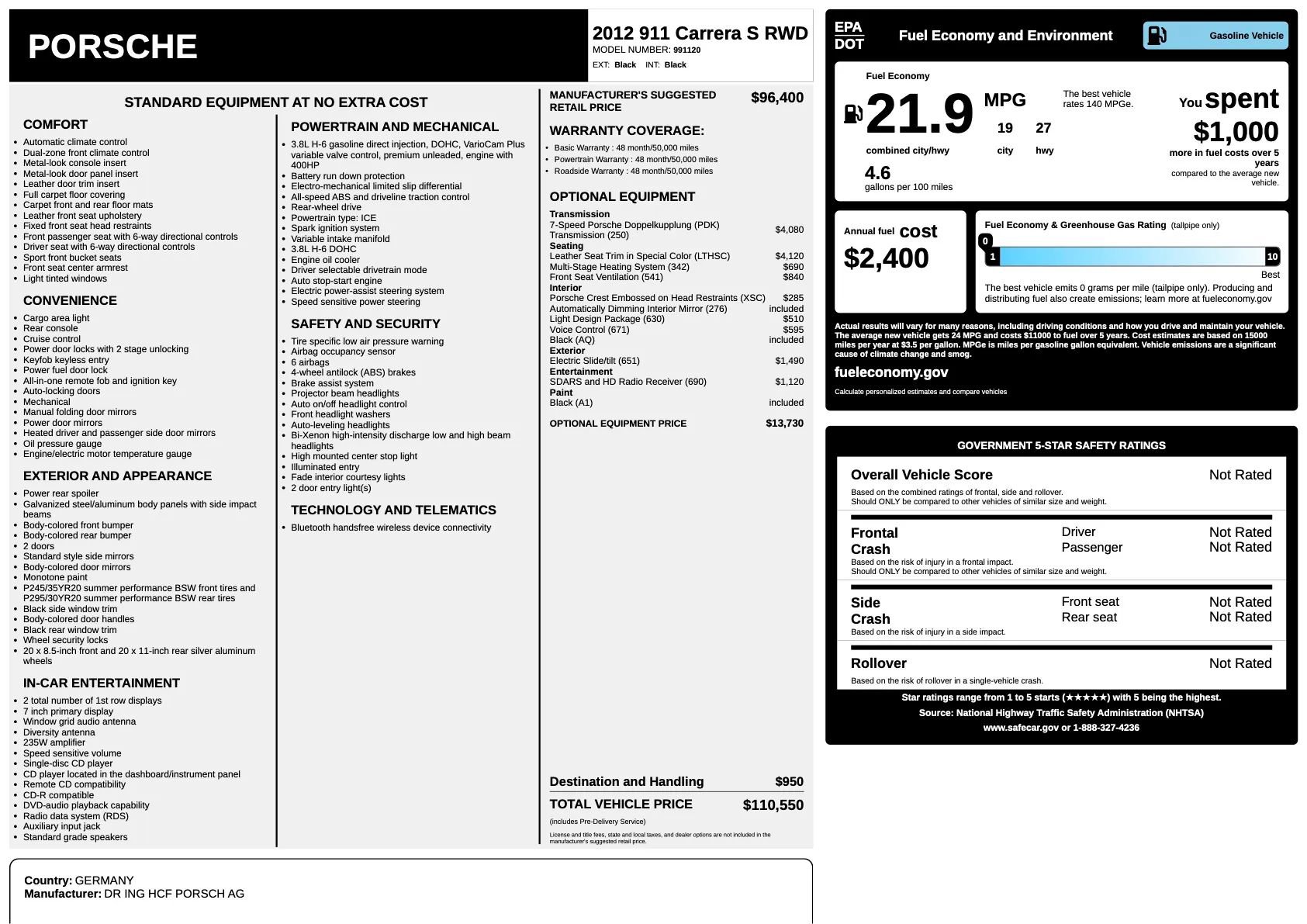 Used 2012 Porsche 911 Carrera S image 33