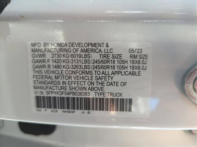 Certified 2023 Honda Ridgeline RTL image 15