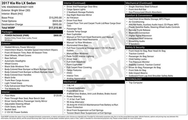 Used 2017 Kia Rio LX w/ Power Package image 15