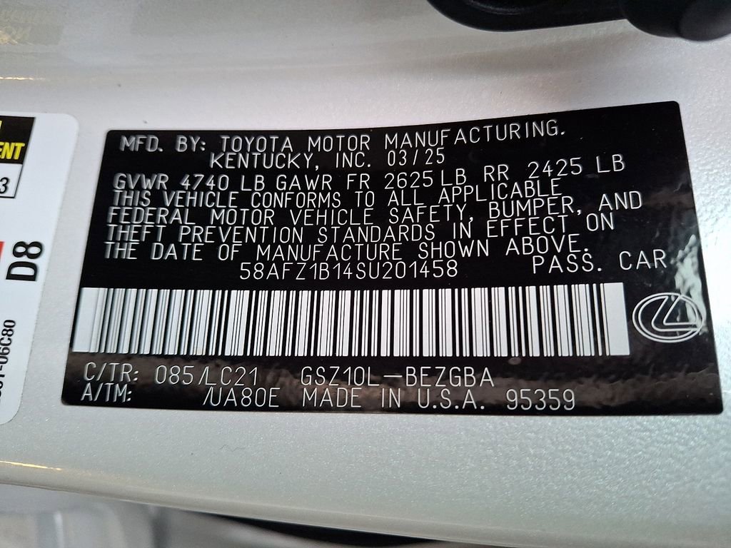 Used 2025 Lexus ES 350 Ultra Luxury w/ Accessory Package (Z1) image 26