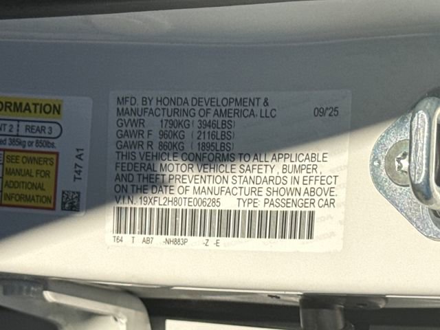 New 2026 Honda Civic Sport image 28