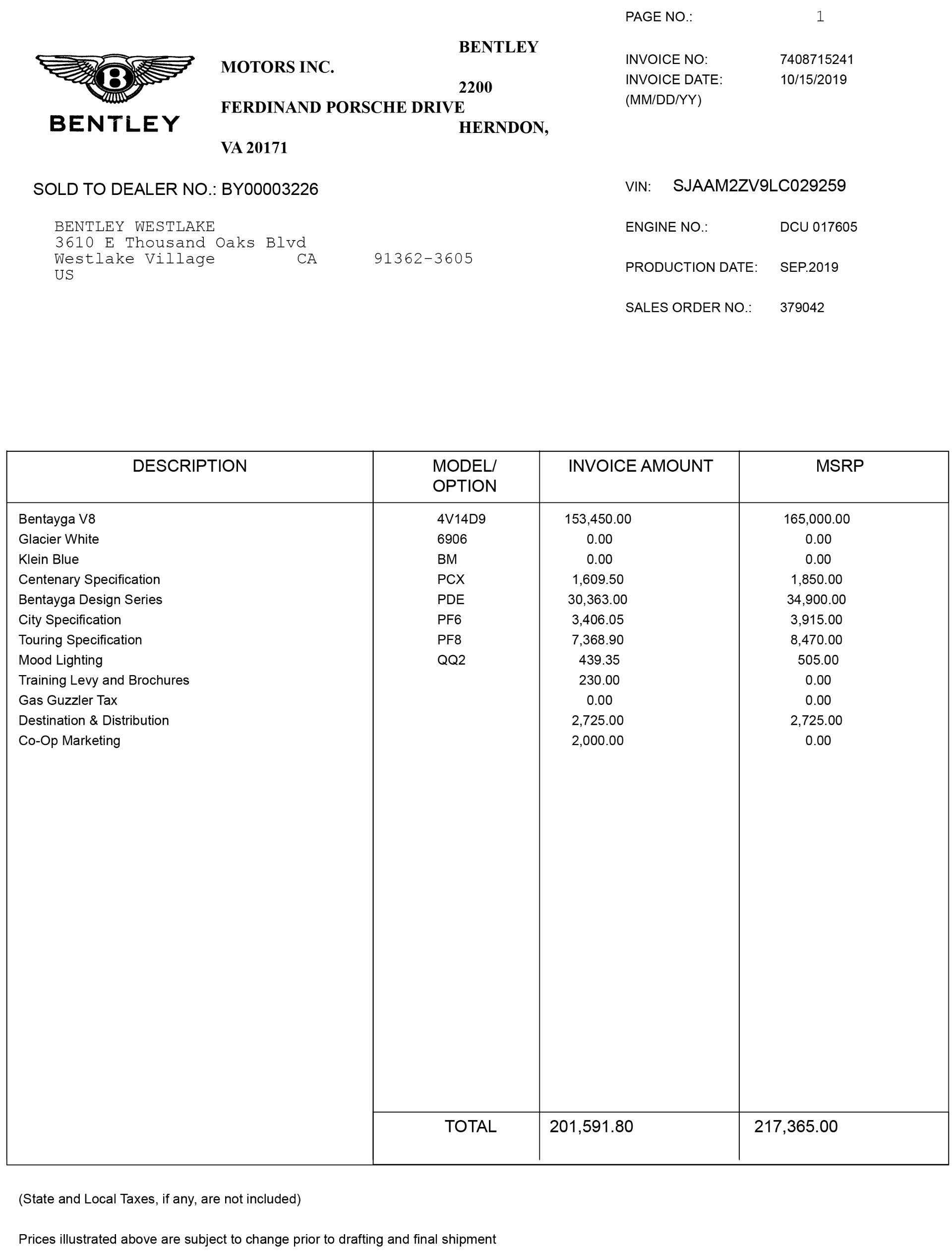 Used 2020 Bentley Bentayga Design Series image 5