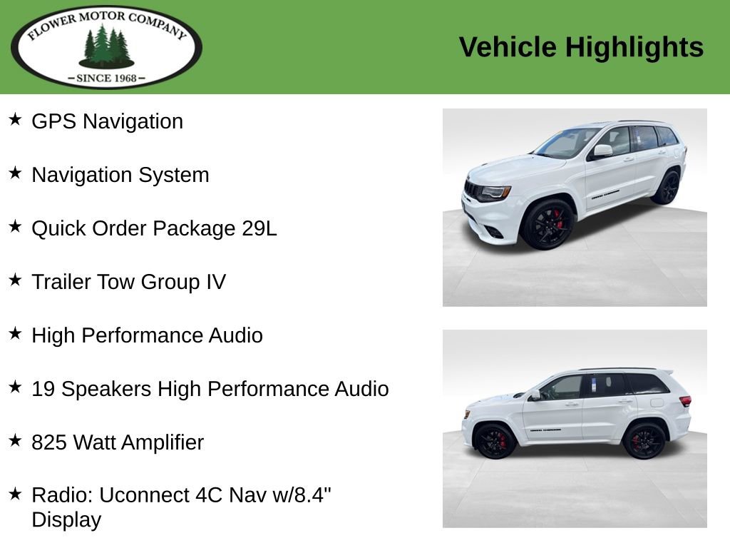 Used 2021 Jeep Grand Cherokee SRT w/ Trailer Tow Group IV AWD/4WD image 2