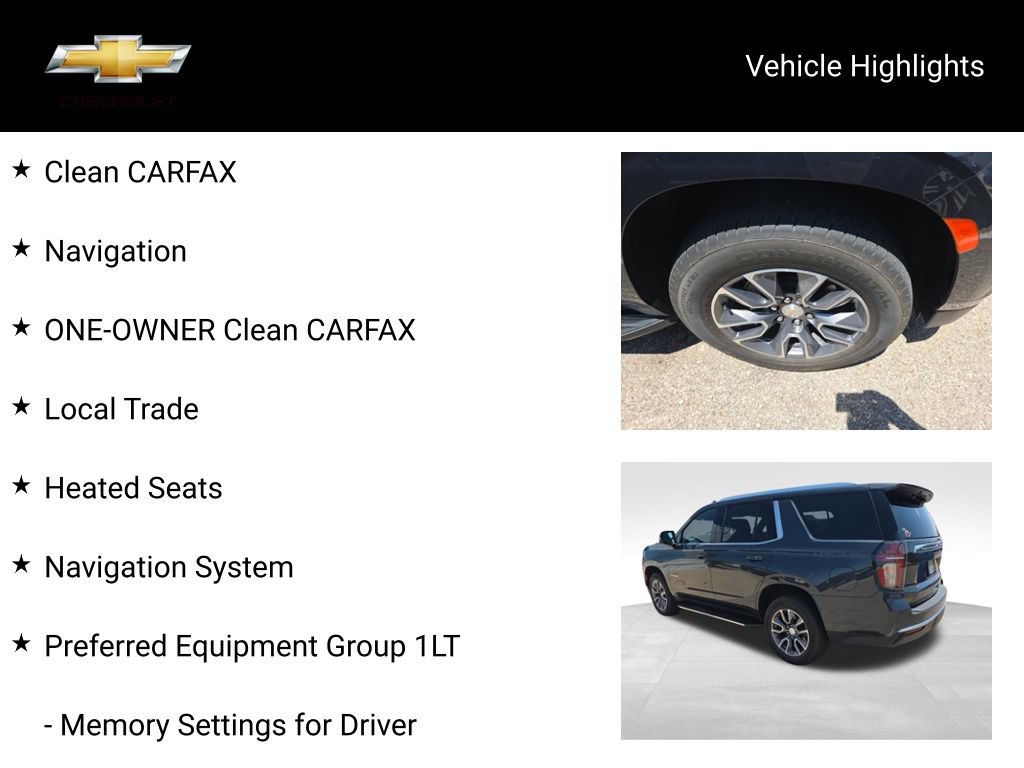 Certified 2022 Chevrolet Tahoe LT w/ Luxury Package AWD/4WD image 19