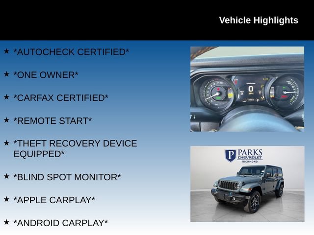 Used 2024 Jeep Wrangler Unlimited w/ Convenience Group AWD/4WD image 4