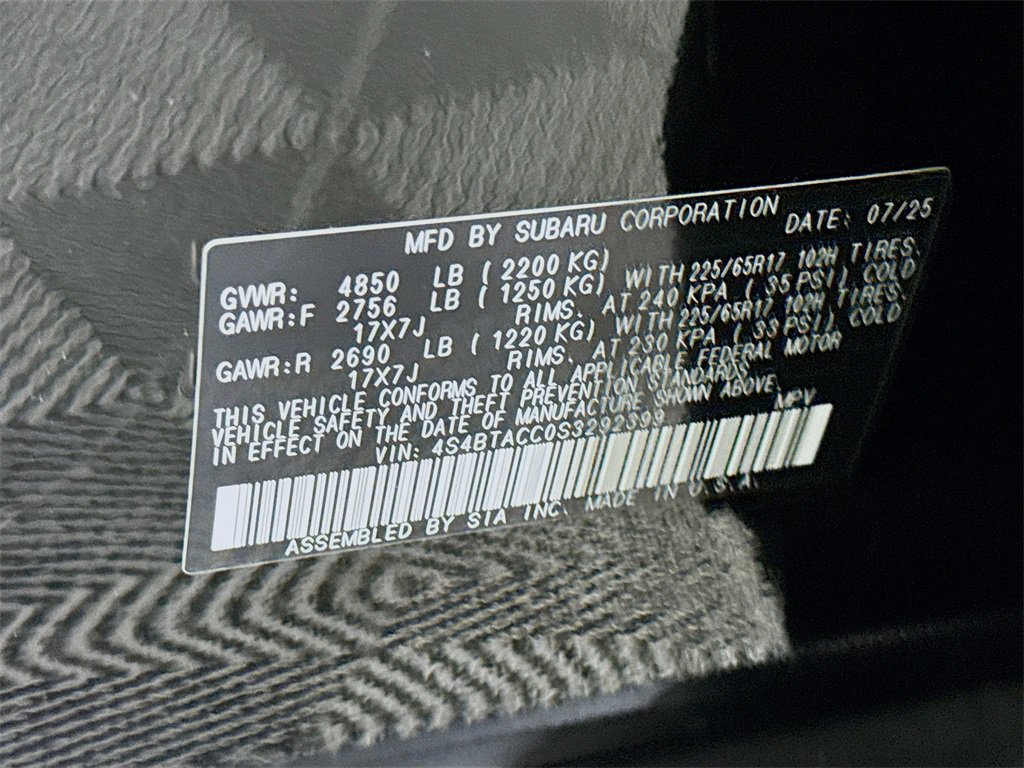 Certified 2025 Subaru Outback Premium image 35