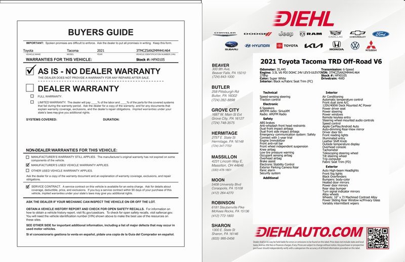 Used 2021 Toyota Tacoma TRD Off-Road image 33