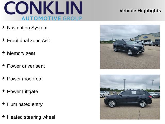 Used 2021 Volkswagen Atlas SEL w/ MDO Package (Bench Seat) image 2