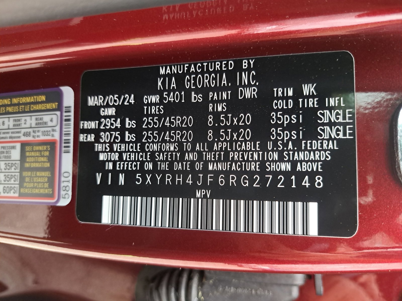 New 2024 Kia Sorento EX w/ Panoramic Sunroof Package image 37