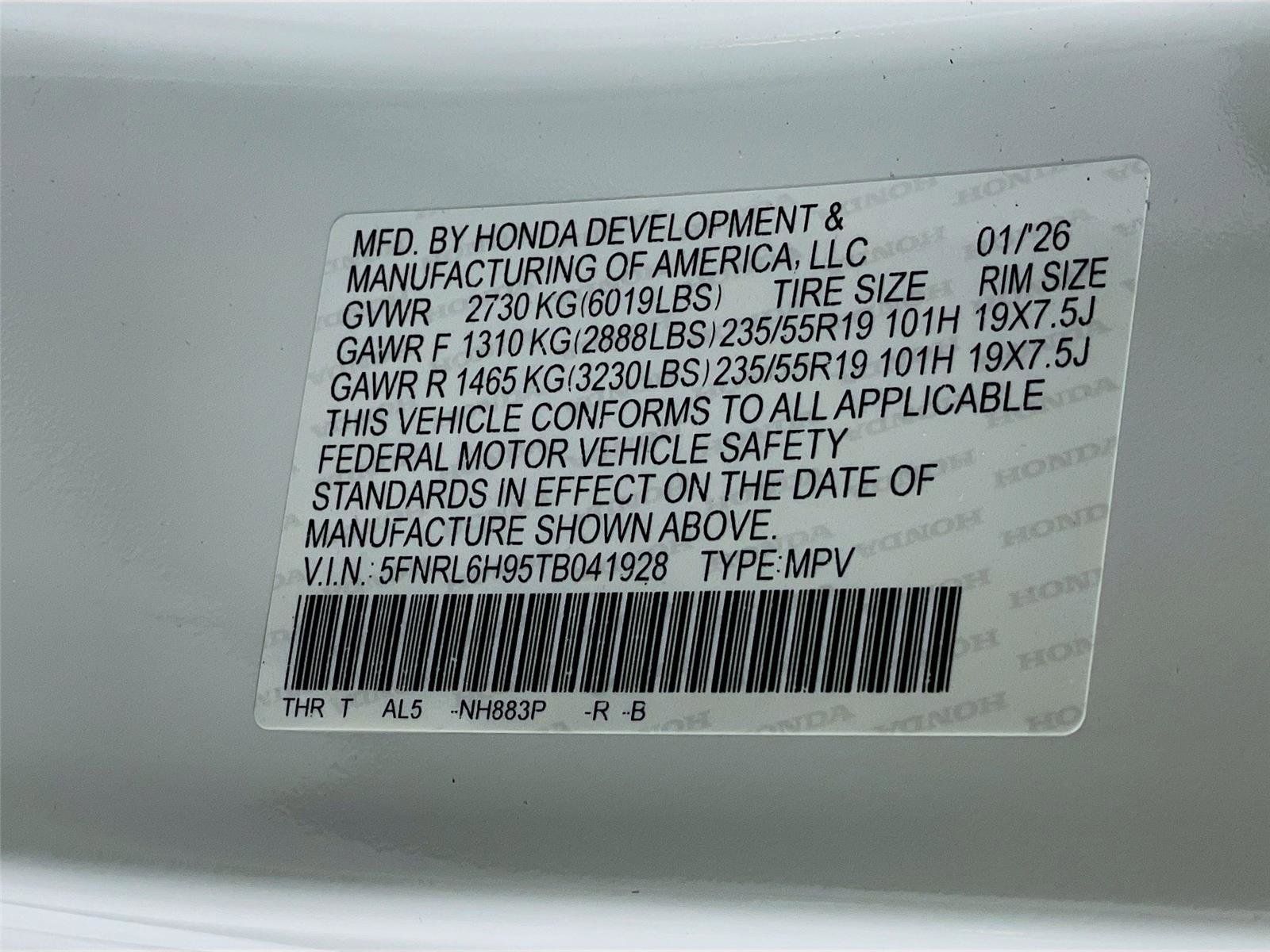 New 2026 Honda Odyssey Elite image 7