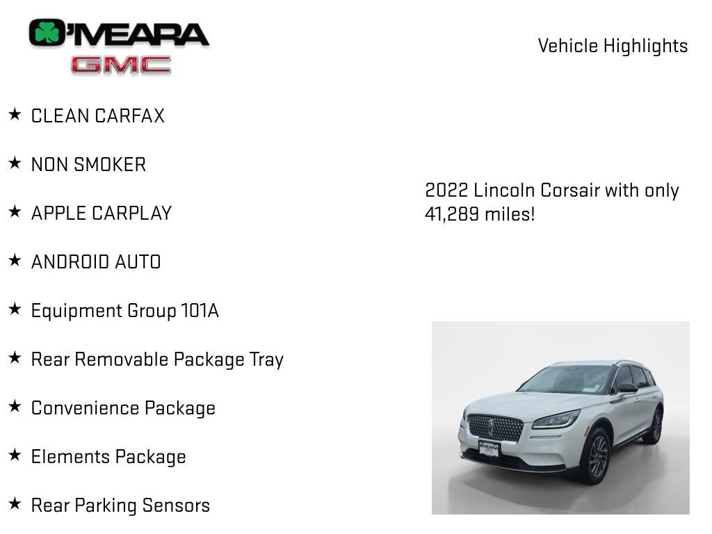 Used 2022 Lincoln Corsair AWD w/ Equipment Group 101A image 8