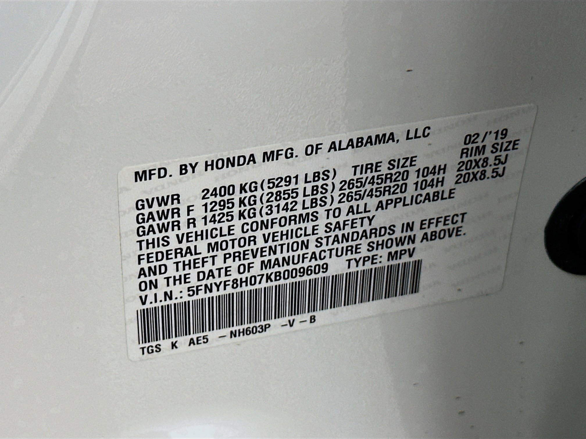 Used 2019 Honda Passport Elite image 12