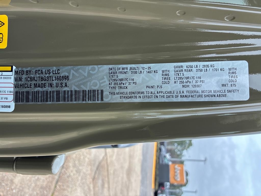 New 2026 Jeep Gladiator Rubicon w/ Safety Group image 16