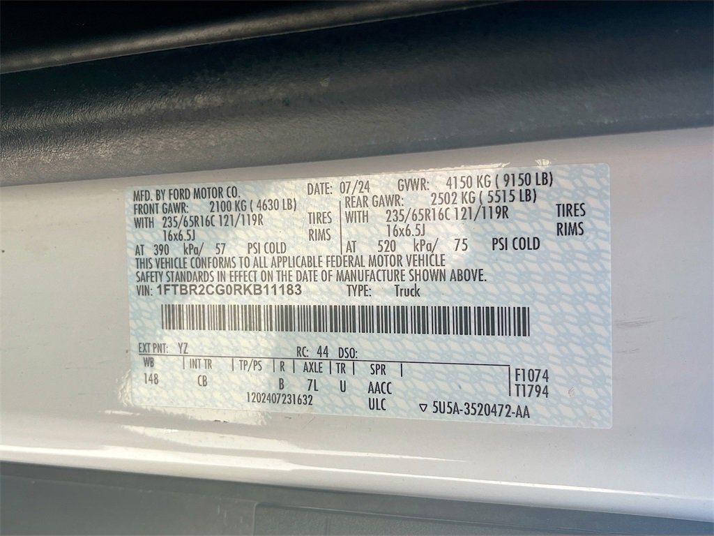 Used 2024 Ford Transit 250 148 Medium Roof Extended AWD image 30