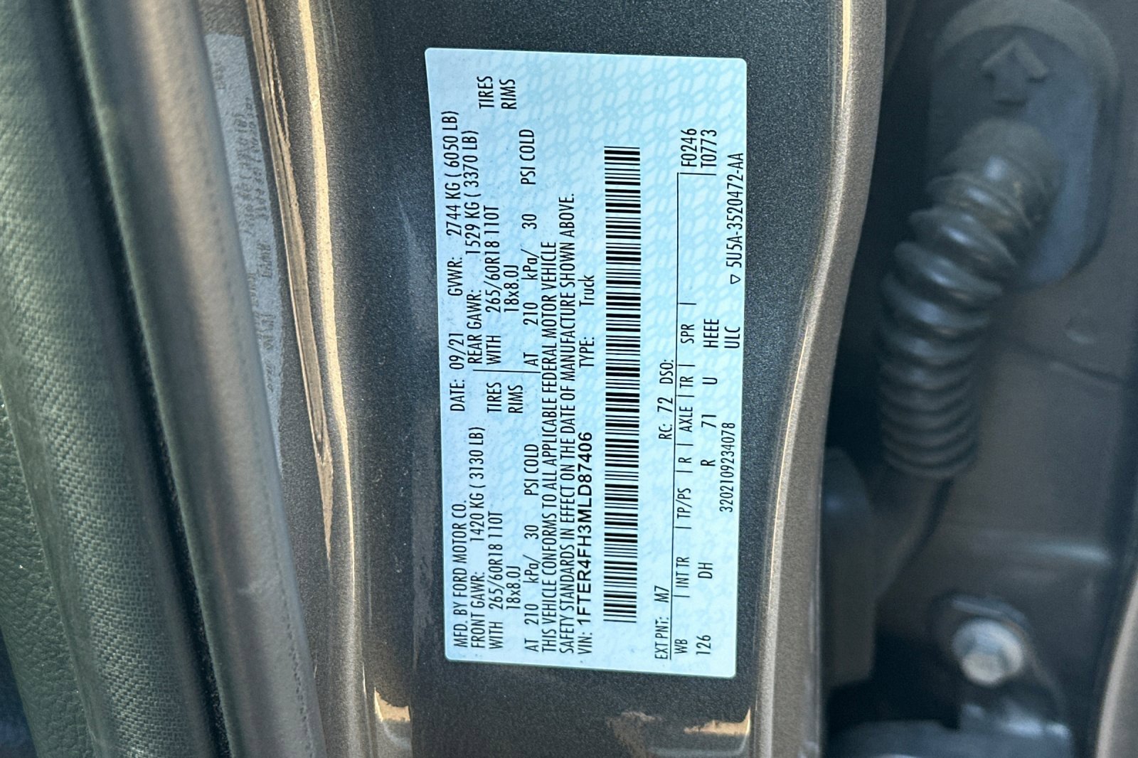 Used 2021 Ford Ranger Lariat w/ Equipment Group 501A High image 56