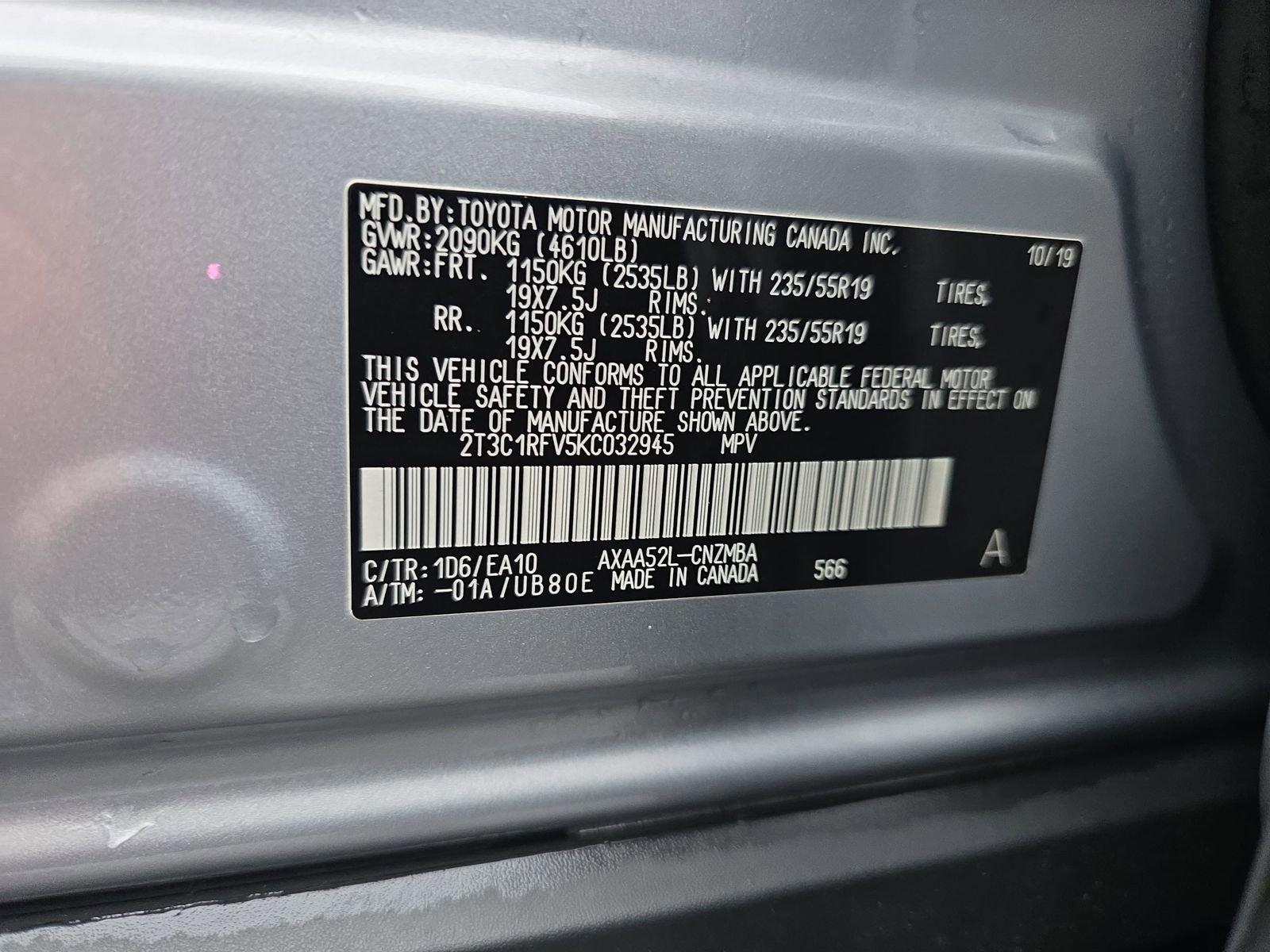 Used 2019 Toyota RAV4 XLE Premium image 35