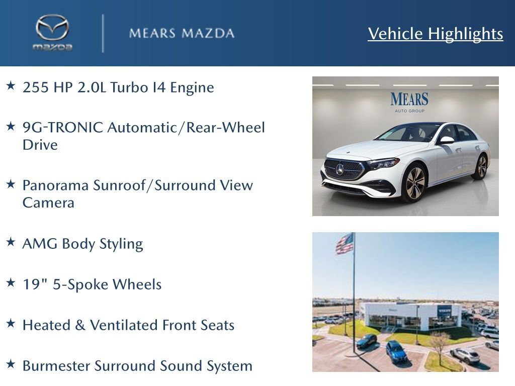 Used 2026 Mercedes-Benz E 350 Sedan image 2