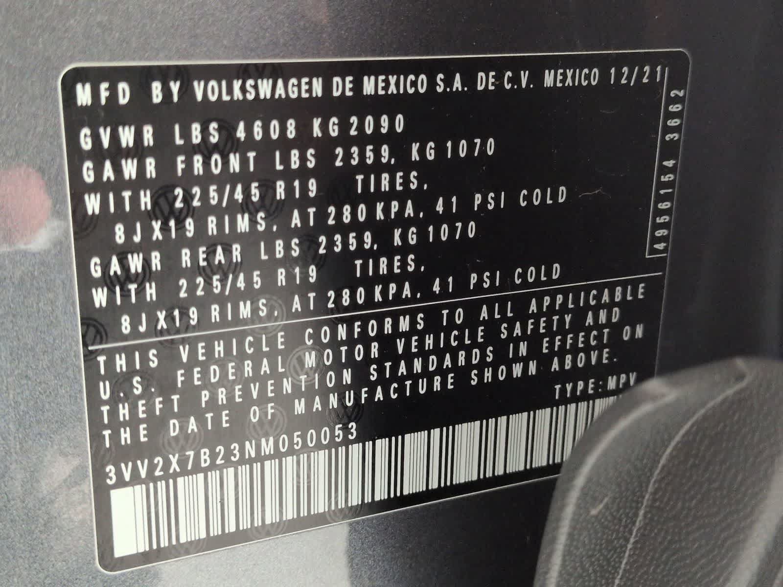 Certified 2022 Volkswagen Taos SEL AWD/4WD image 33