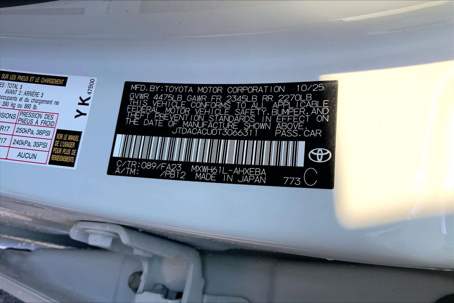New 2026 Toyota Prius Plug-In Hybrid FWD image 22