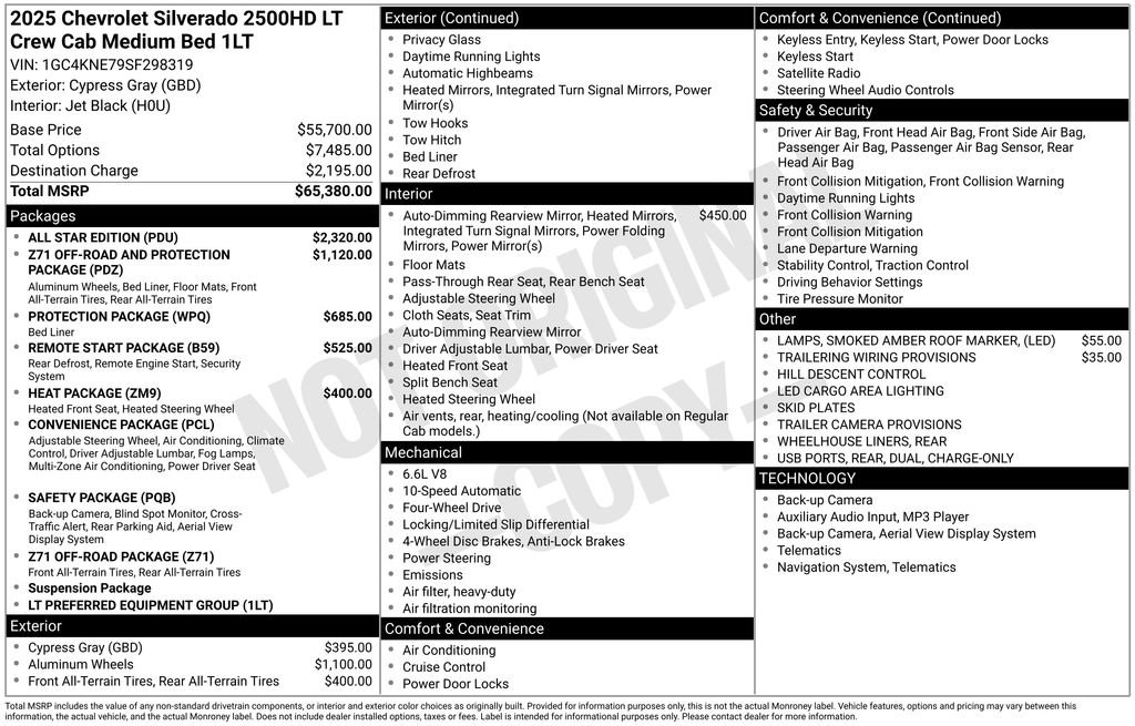 Used 2025 Chevrolet Silverado 2500 LT w/ All Star Edition image 2