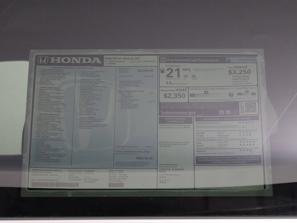 New 2026 Honda Pilot Elite image 24