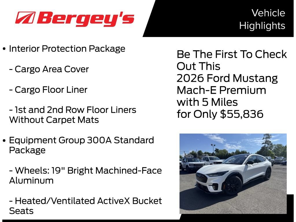 New 2026 Ford Mustang Mach-E Premium w/ Sport Appearance Package AWD/4WD image 5