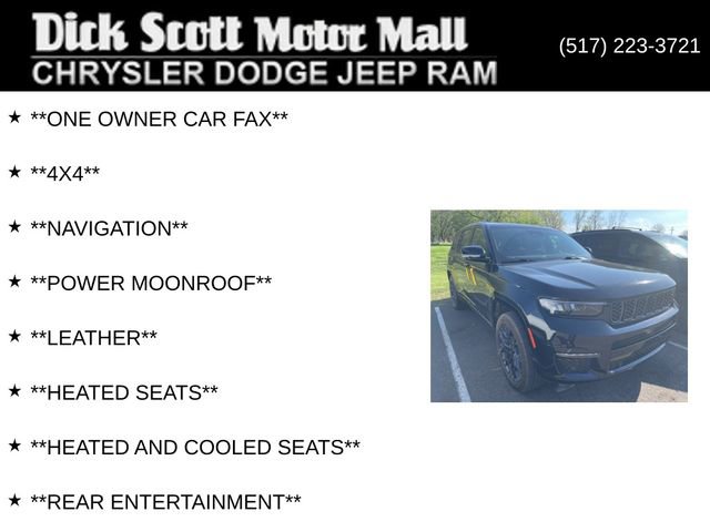 Used 2023 Jeep Grand Cherokee L Summit AWD/4WD image 3