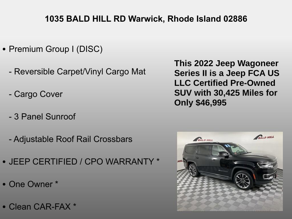 Used 2022 Jeep Wagoneer Series II w/ Premium Group I image 7