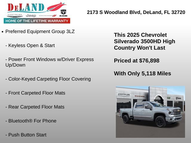Used 2025 Chevrolet Silverado 3500 High Country w/ High Country Premium Package image 13