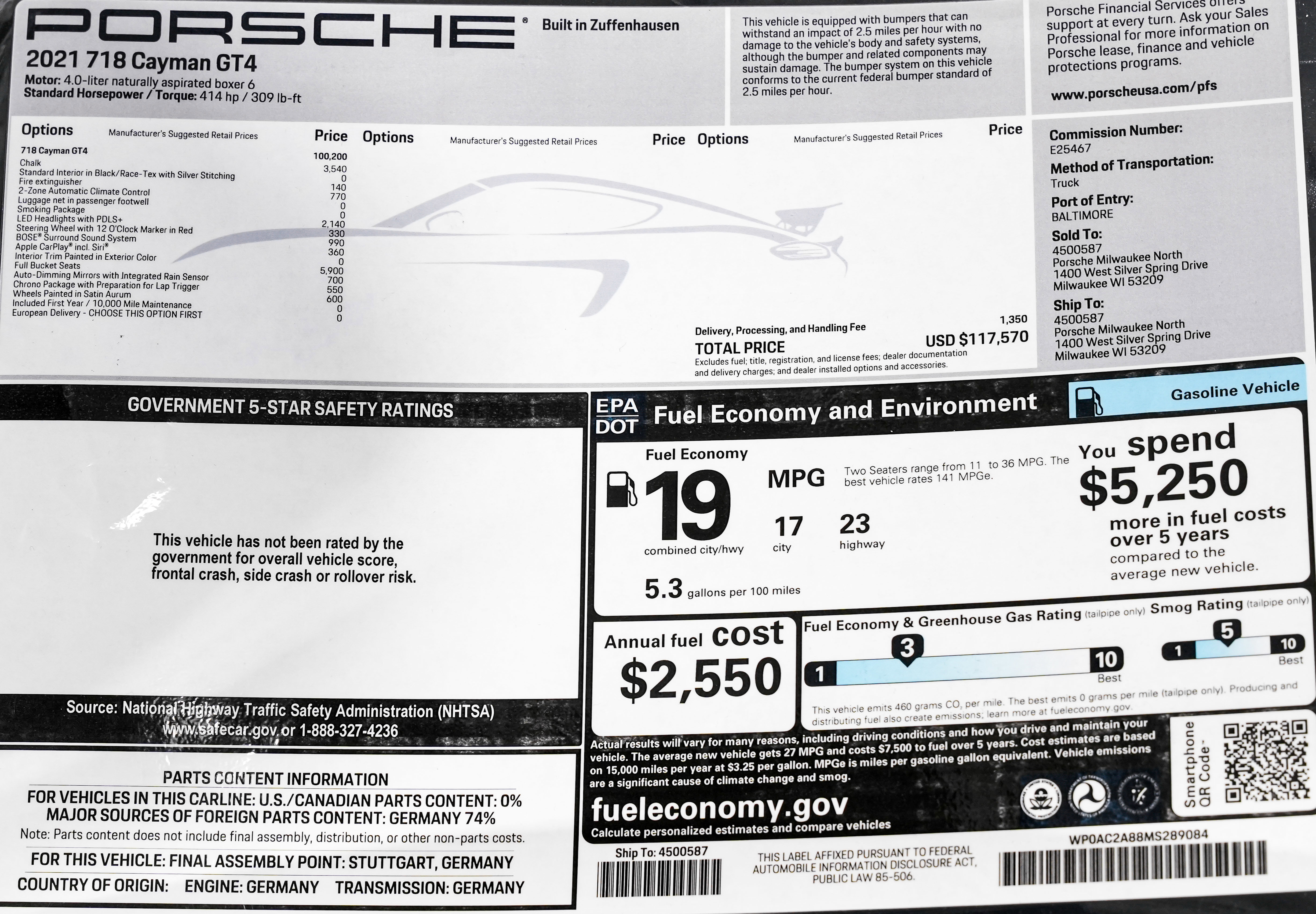 Used 2021 Porsche 718 Cayman GT4 image 42