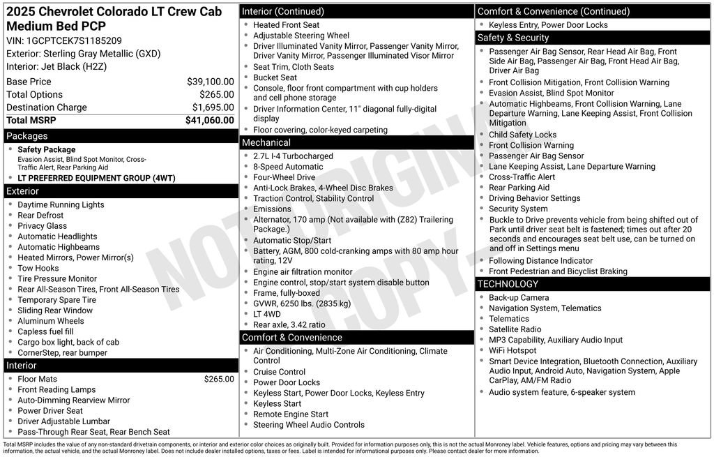 Used 2025 Chevrolet Colorado LT AWD/4WD image 4