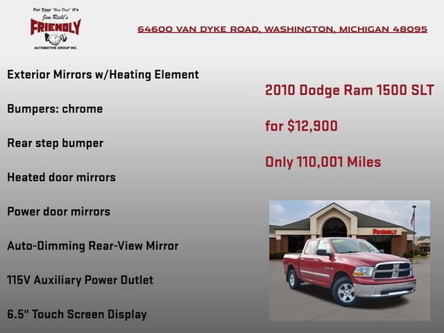 Used 2010 Dodge Ram 1500 Truck SLT w/ Remote Start & Security Group AWD/4WD image 30