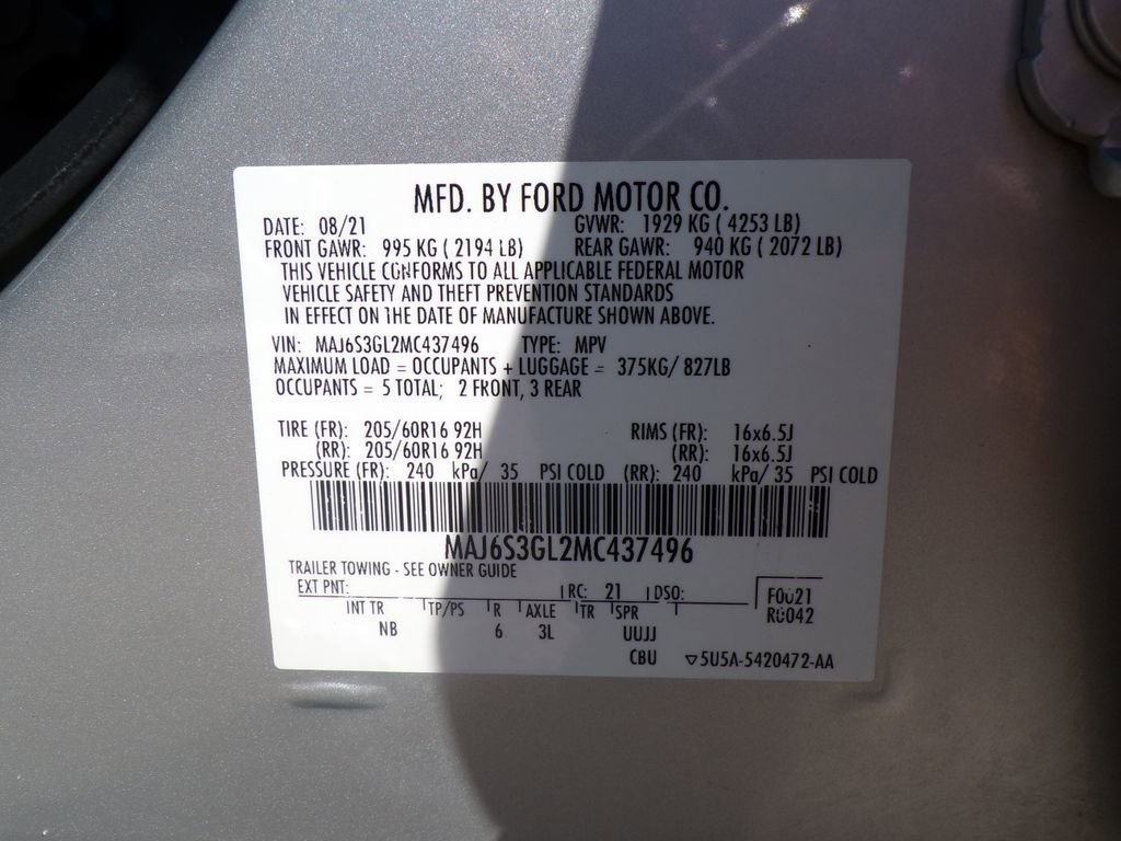 Used 2021 Ford EcoSport SE w/ SE Convenience Package AWD/4WD image 31