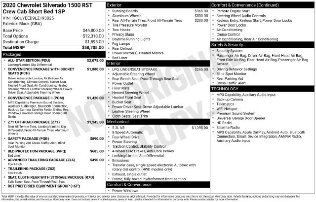 Certified 2020 Chevrolet Silverado 1500 RST w/ All-Star Edition AWD/4WD image 47