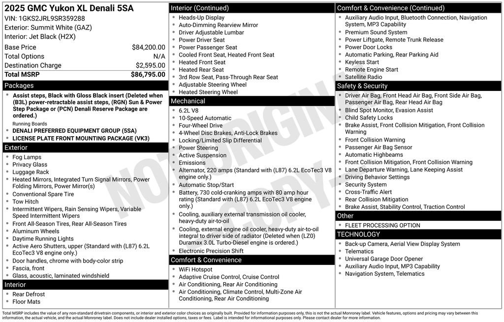 Used 2025 GMC Yukon XL Denali AWD/4WD image 17