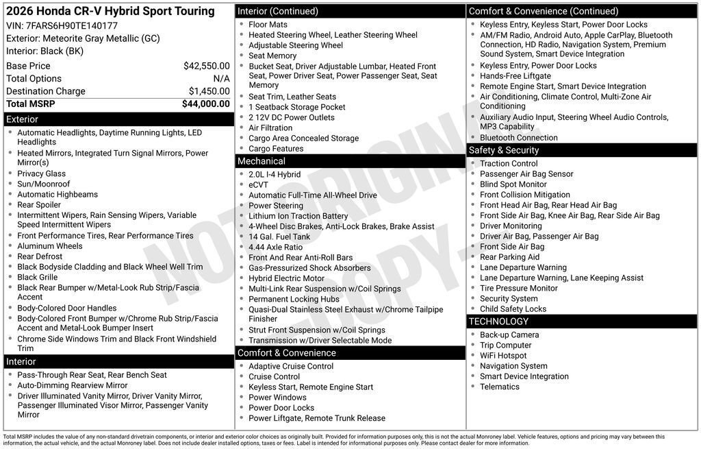 New 2026 Honda CR-V Sport Touring image 4